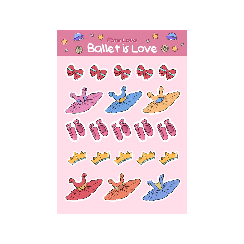 Ballet Costume Planner Sticker