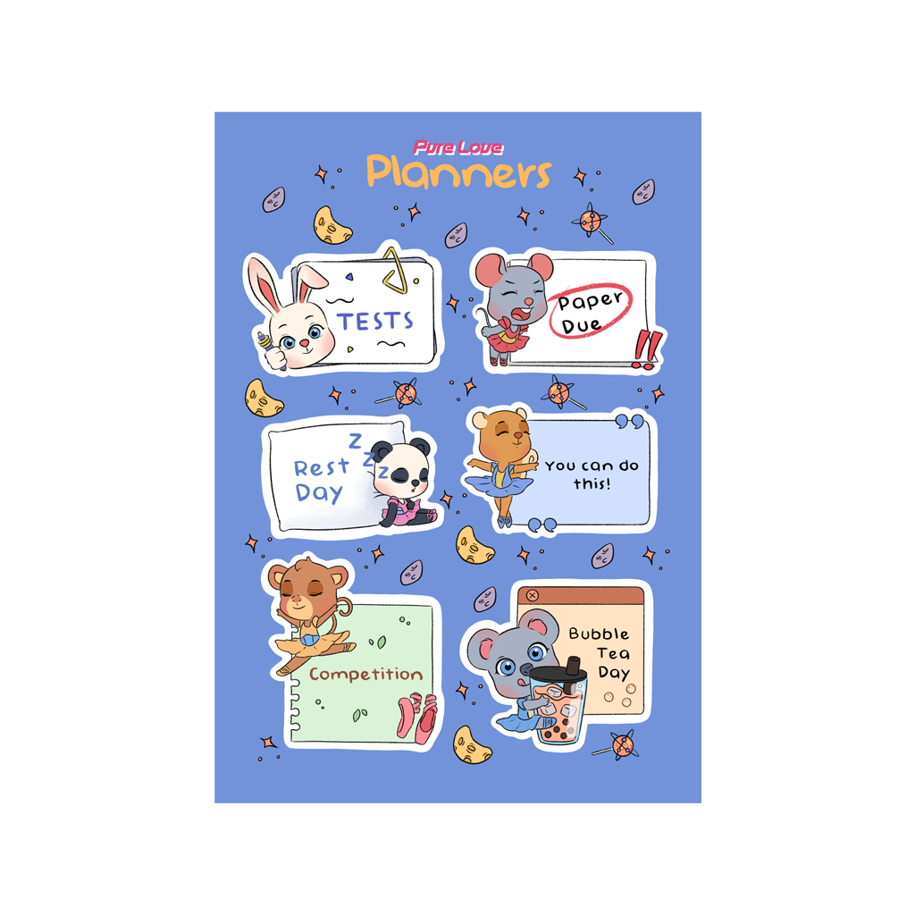 A+ Student Planner Stickers